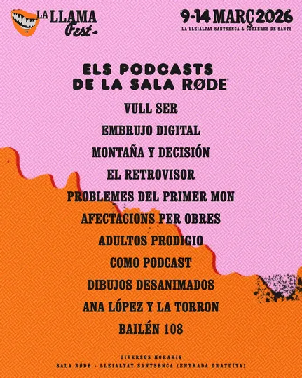Cartel de los pódcasts en directo de 2026